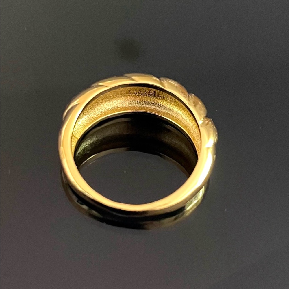 18k Gold plated Over 925 Sterling Silver Stamped Brand New size 7 - Picture 6 of 6
